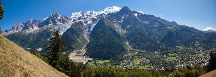 vue sommee chamonix tour du mont blanc jeune et randonnee petit - Tour du Mont Blanc en jeûnant